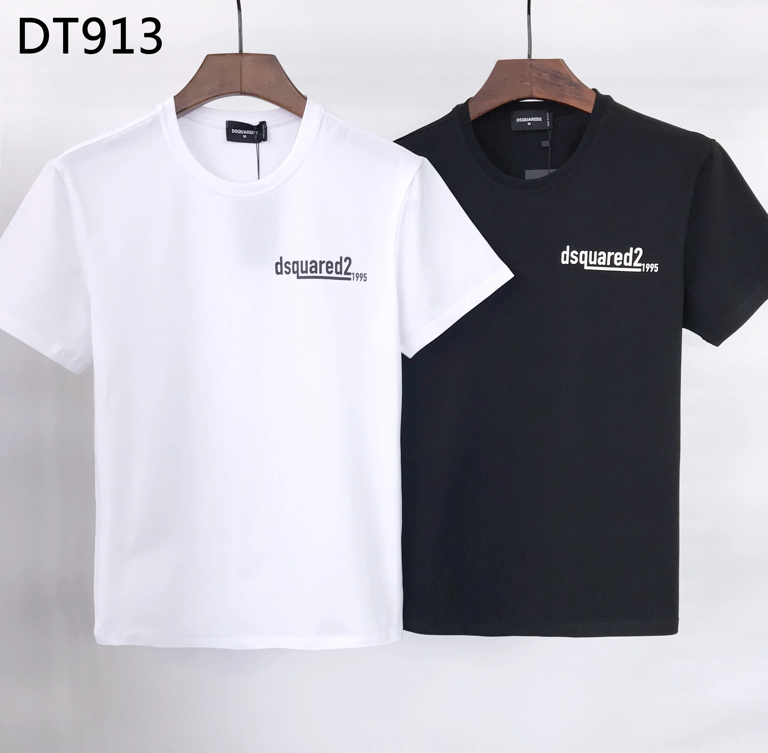 

2022 Men Summer o-neck T-Shirt Cotton brand dsquared2 design Tops Tees Streetwear Harajuku men clothing letter Print Tshirt