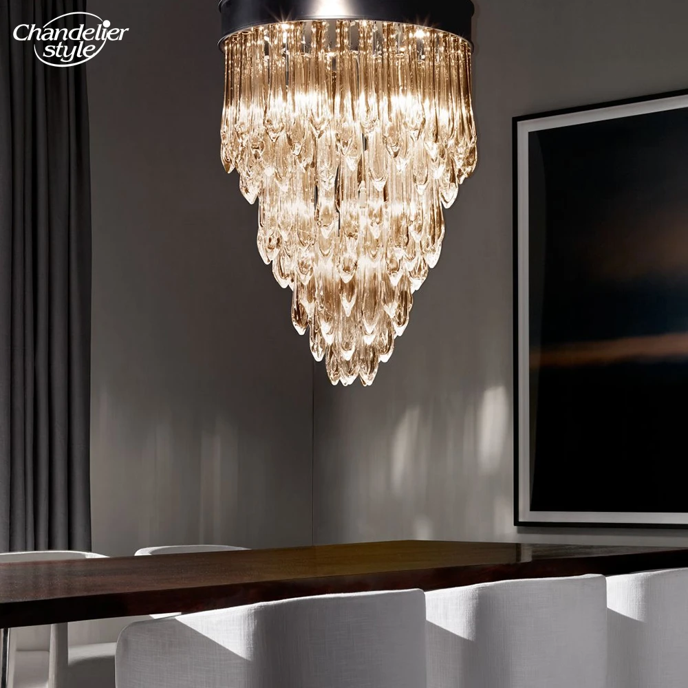 Светодиодные люстры в стиле ретро современные подвесные светильники из черного