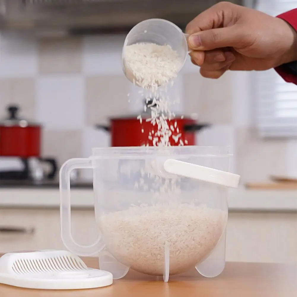 

Rice Cleaner Filter Net Reusable Rice Washing Tool Counter Flow Wasing Rice Cleaner for Kitchen Rice Cleaning Tool
