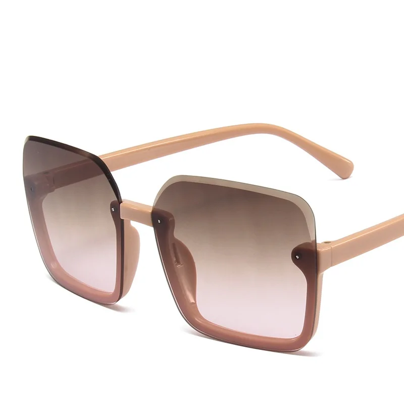 

New Unisex Rectangle Vintage Sunglasses 2022 Fashion Design Retro Half Frame Sun Glasses Female Lady Eyeglass Casual Goggles