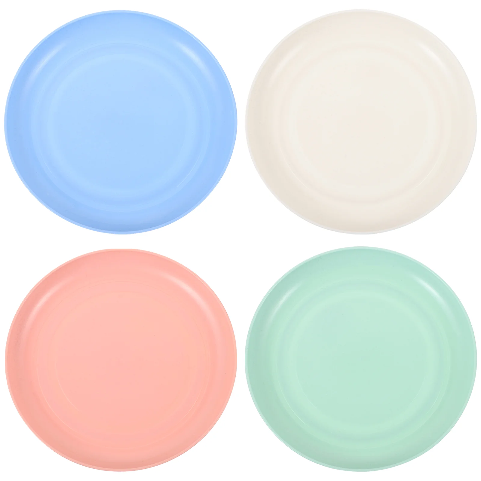 

4Pcs Cat Food Bowls Cat Dishes Wide Cat Plate Flat Bottom Kitten Food Water Bowl