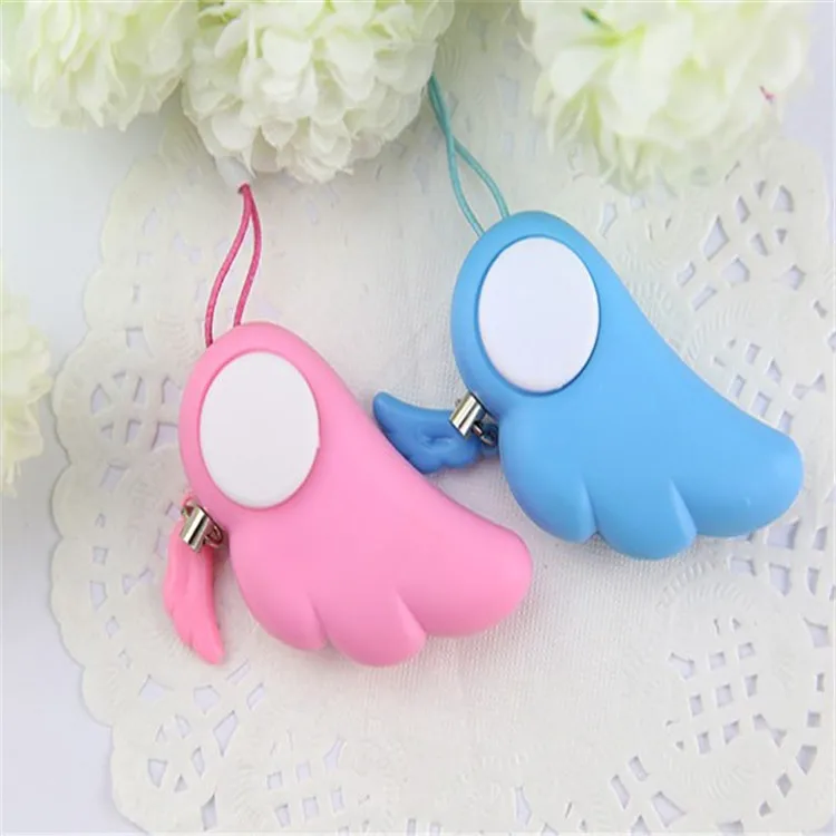 

Mini Keychain Portable Angel Personal Emergency Alarm Protect Safty Anti-Attack UK Girl Women Defense Alarm Security Keychain