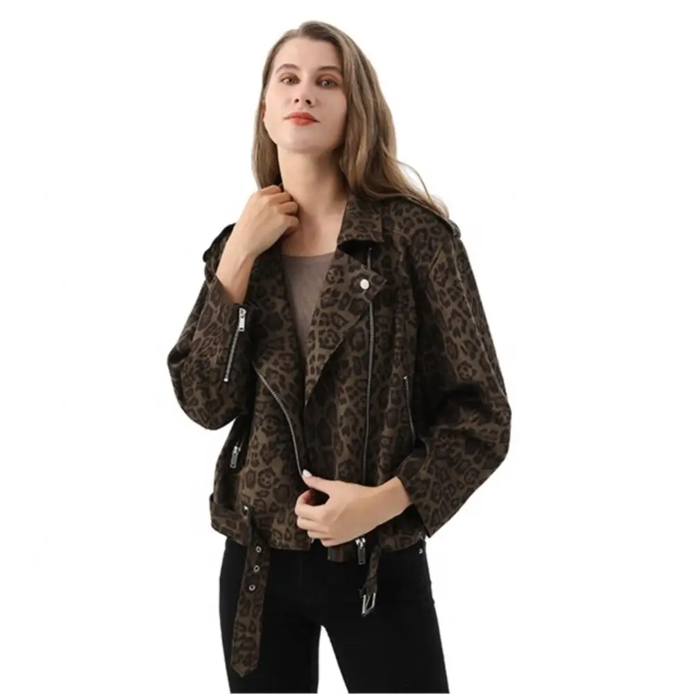 Women Genuine Leather Jacket Fashionable Designer Zipper  Real Suede Coat Long Sleeve Simple Keep Warm Suede Autumn Jacket