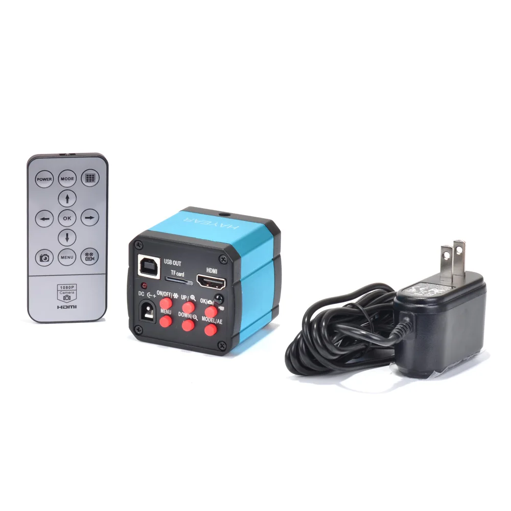 

14MP HDMI Industrial Digital Camera USB Microscope Electronic Eyepiece TF Video Recoder 0.5X C Mount Ring Adapter Optional
