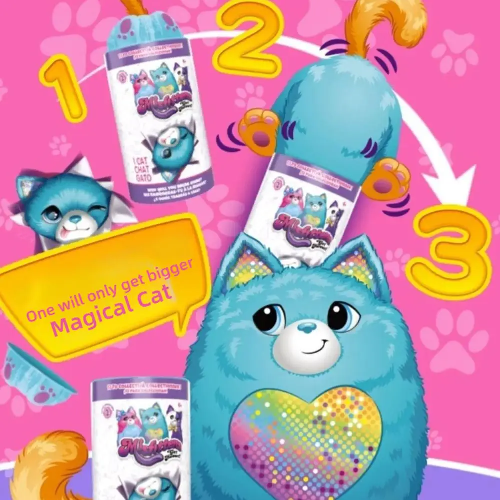 Фото Новая игрушка-сюрприз Misfittens Cat Kawaii, аниме, мягкая коллекционная плюшевая игрушка для домашних животных, детский подарок на день рождения, рождественское плюшевое украшение №5