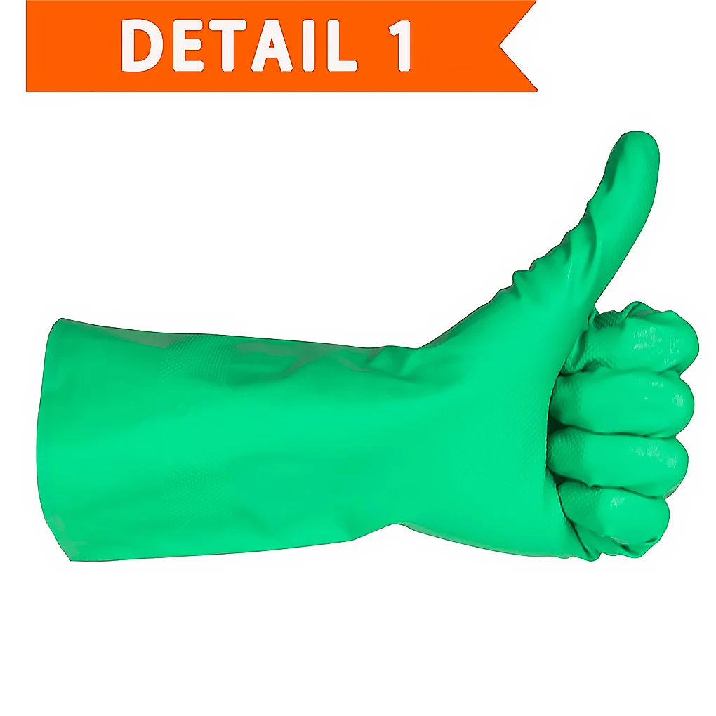 

Промышленные перчатки 1 пара, Нескользящие дышащие химические перчатки для уборки дома, сада