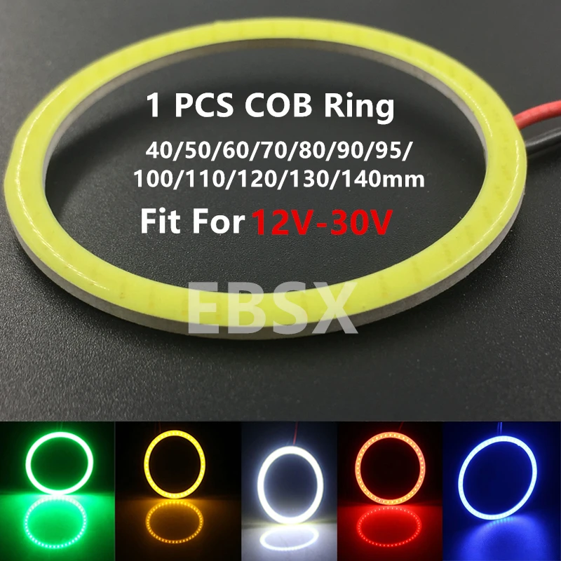 

Светодиодные Противотуманные Фары Halo Ring COB LED 12V-30V, Универсальные, С Функцией Angel Eye, Дневные Ходовые Огни DRL