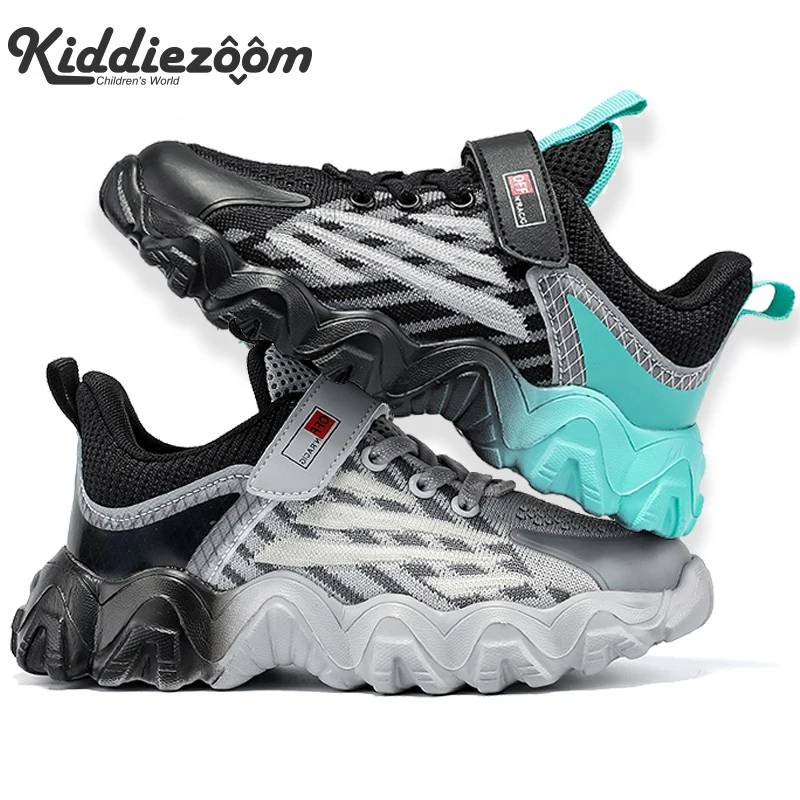 

Children Mesh Sneakers Four Season Kids Sport Shoes for 5-18 Yrs Boys 2022 New Student Walking Casual Shoes Soft Sole Size 28-40