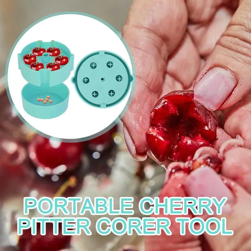 Инструмент для удаления косточек вишни инструмент 6 одновременно быстросъемный