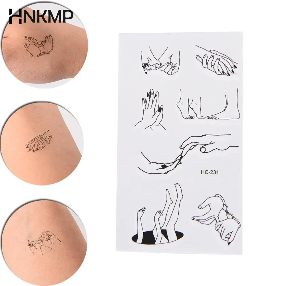 

10.5*6cm 1 Sheet of Temporary Tattoo Sticker Fake Flash Tattoo Sticker Fingers Toes Body Art Sexy Waterproof Temporary Tattoo