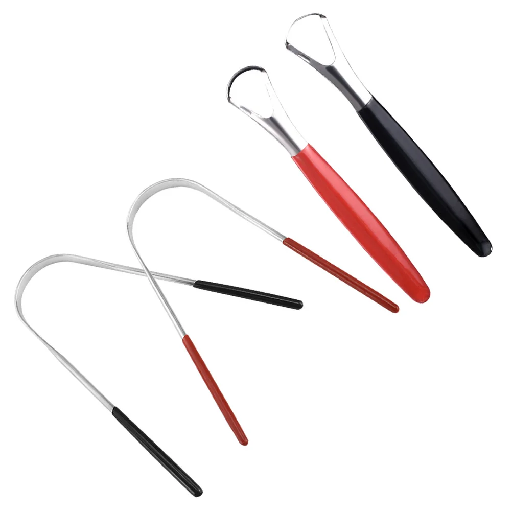 

Tongue Cleaner Brush Cleaning Tool Toddler Steel Eliminator Odor Scraping Scrubber Scrapers Oral Stainless Tools Baby Scraper