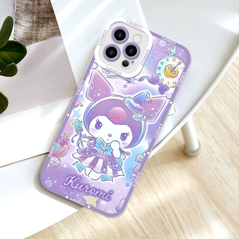 Чехол для телефона с рисунком Sanrio Hello Kitty Cinnamoroll Kuromi Samsung Galaxy S20 S21 S22 S23 S24FE Plus Ultra 5G