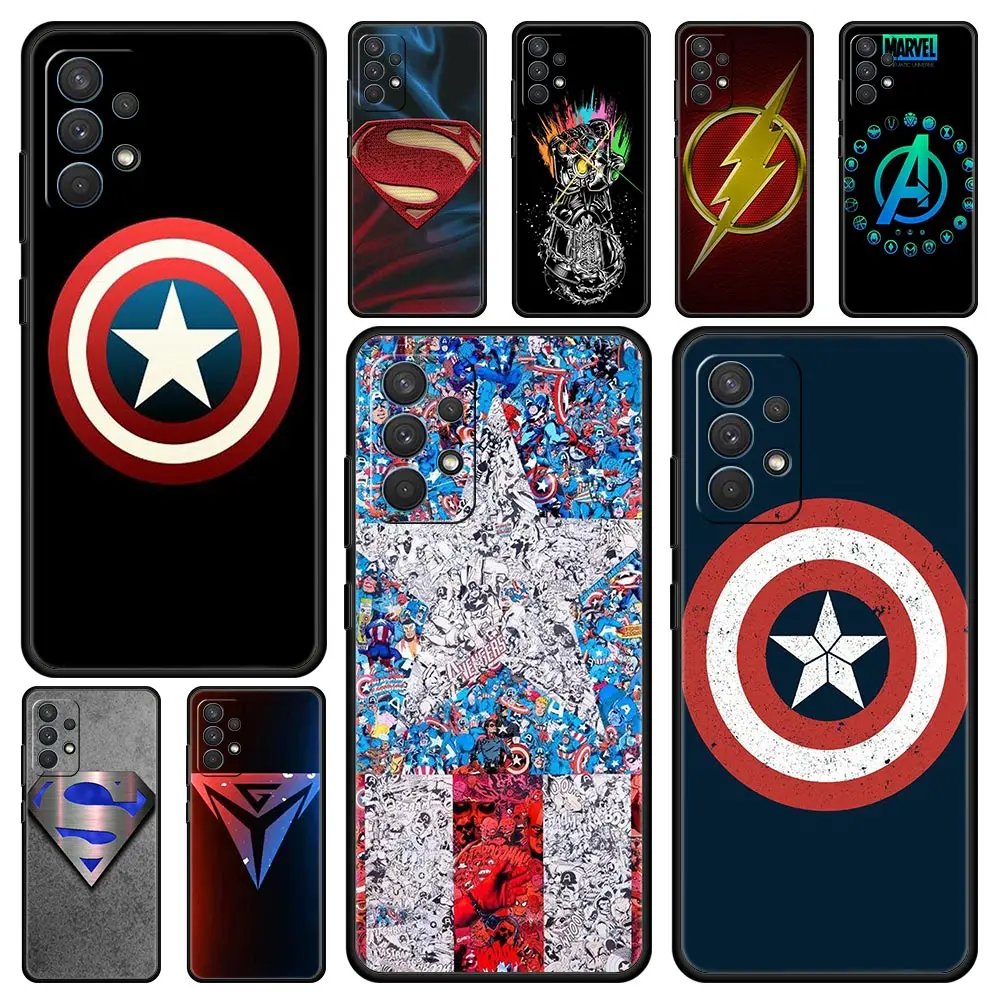 

Cover Case for Samsung Galaxy A01 A02 A03 A11 A12 A13 A21S A23 A31 A41 A51 A71 A91 A22 A32 A33 Cell Captain America Marvel