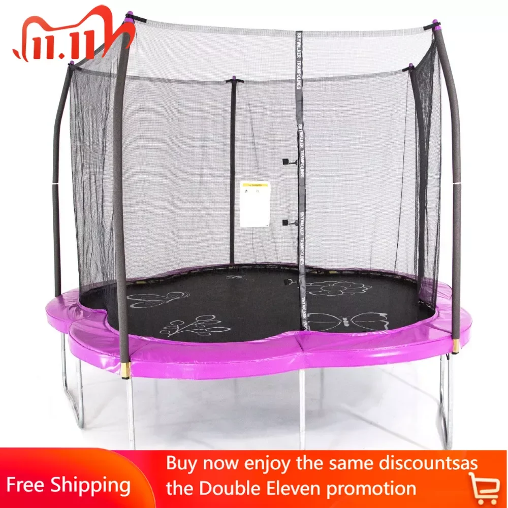 

11' Adventure Arena Trampoline With Enclosure - Imagination Garden Free Shipping Trampolin Trampoline for Children Portable Body