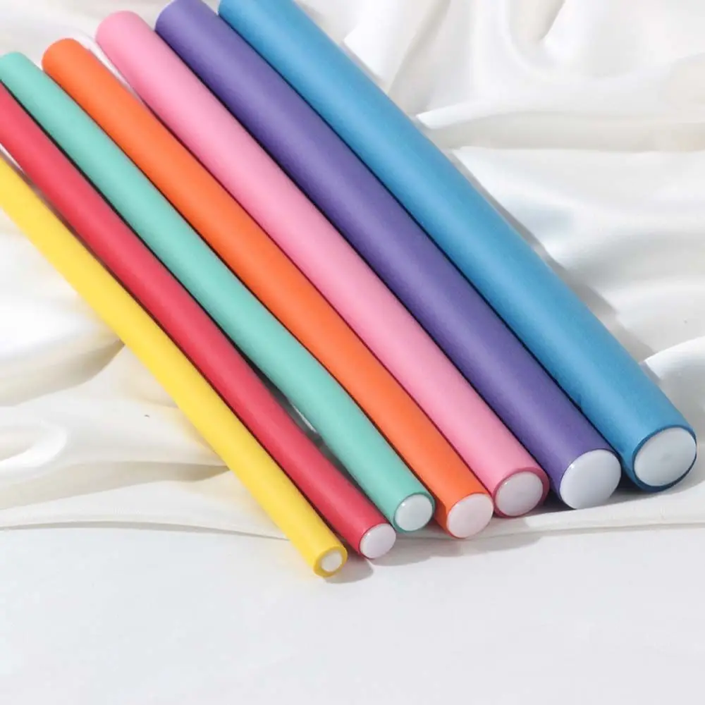 

10Pcs Soft Magic Hair Rollers Women DIY Hairdressing Styling Tool Portable Hair Curling Rod Stick Fashion Twist Stick Random