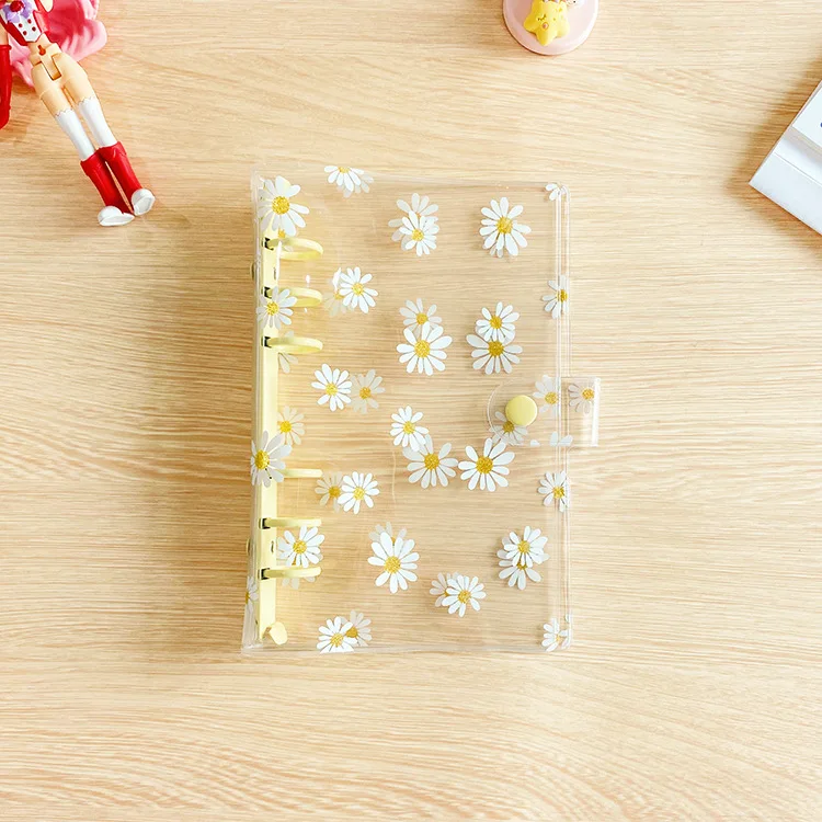 

A5 A6 A7 цветной черный, зеленый органайзер для блокнота с изображением ромашки, обложка для журнала, аксессуары для альбомов для рисования, дневник, офисные принадлежности