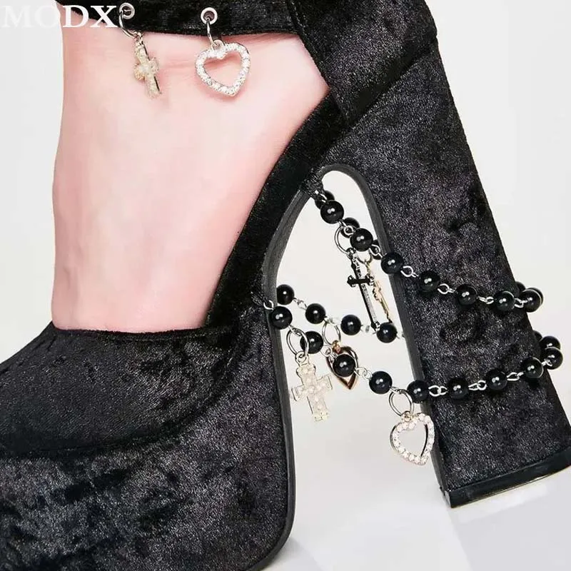 Сексуальные черные бархатные сандалии на платформе с открытым носком и