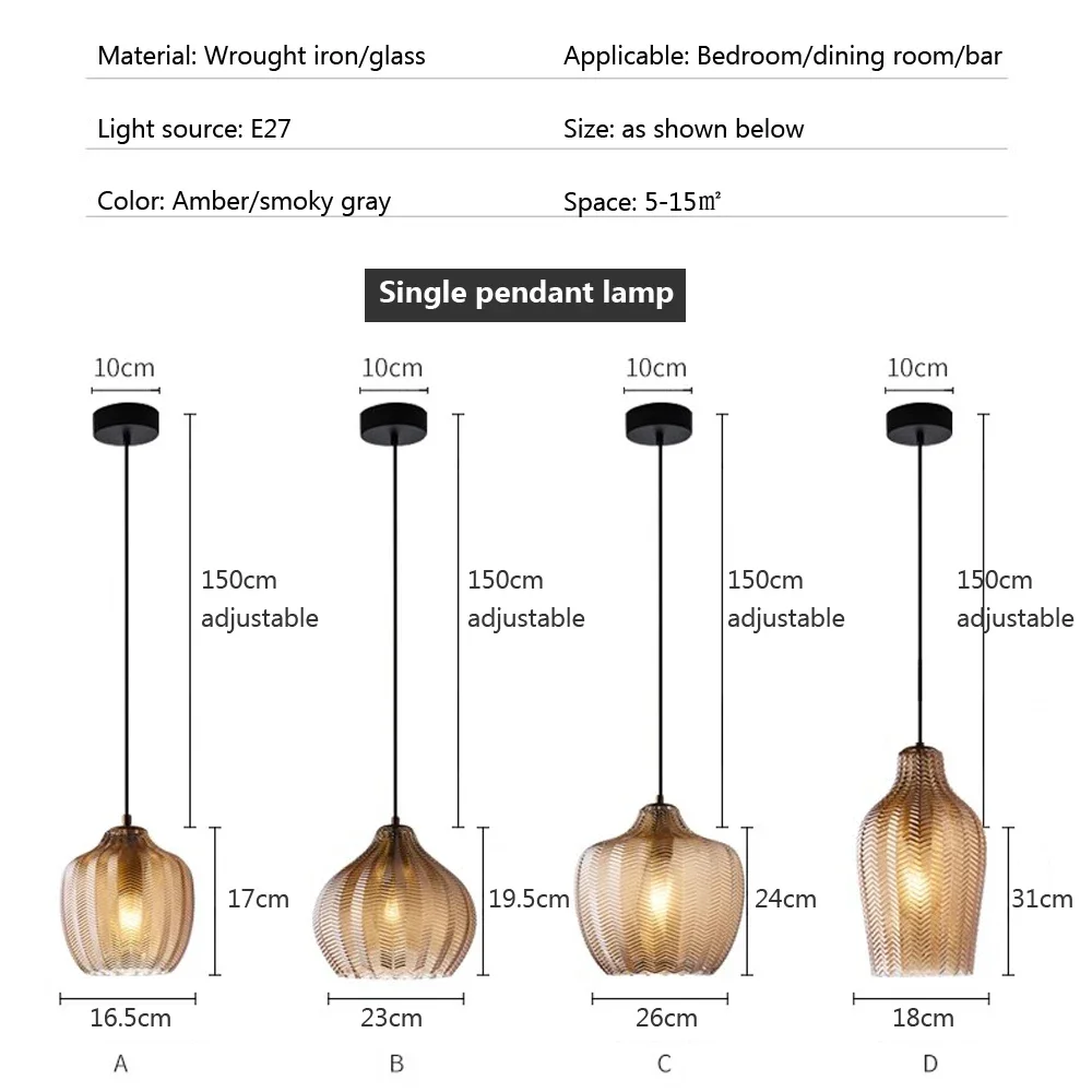 Современная стеклянная люстра Скандинавская креативная Люстра для столовой