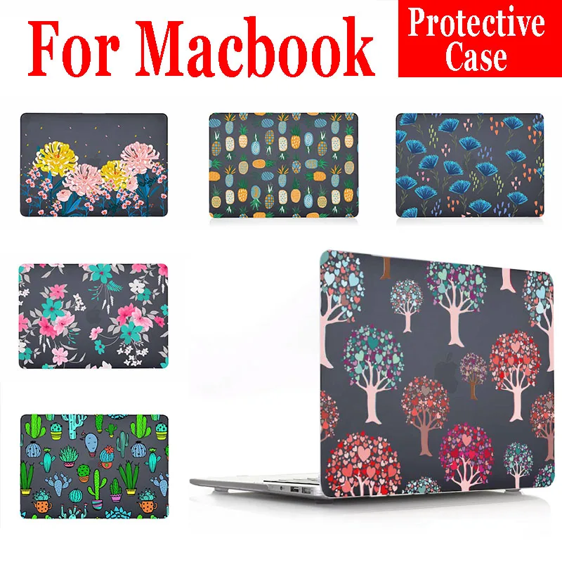 

Защитный чехол для MacBook Air 13, чехол A1932 с красивым цветком для Macbook Pro 14, чехол A2442, чехол для Pro16 A2485, чехол для девочки
