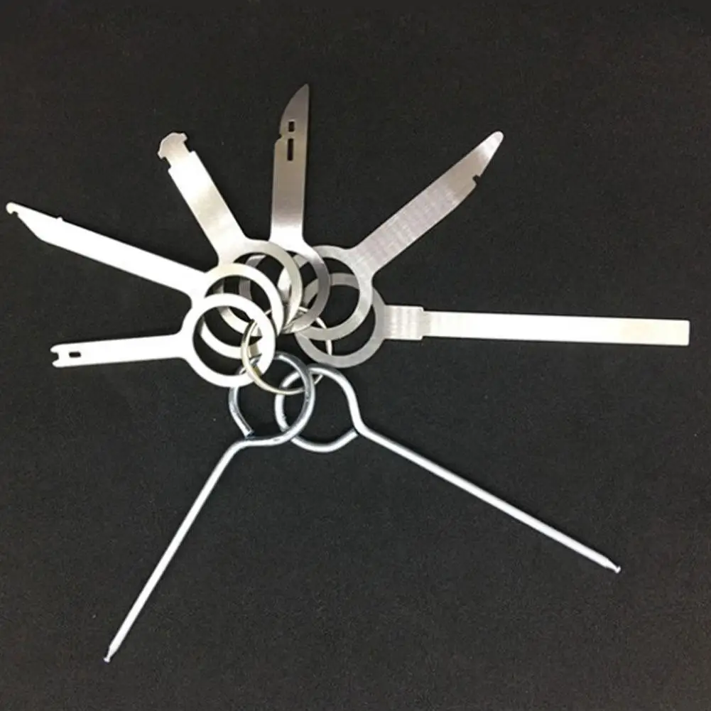 

8 шт., металлический инструмент для разборки автомобильного аудио-ключа