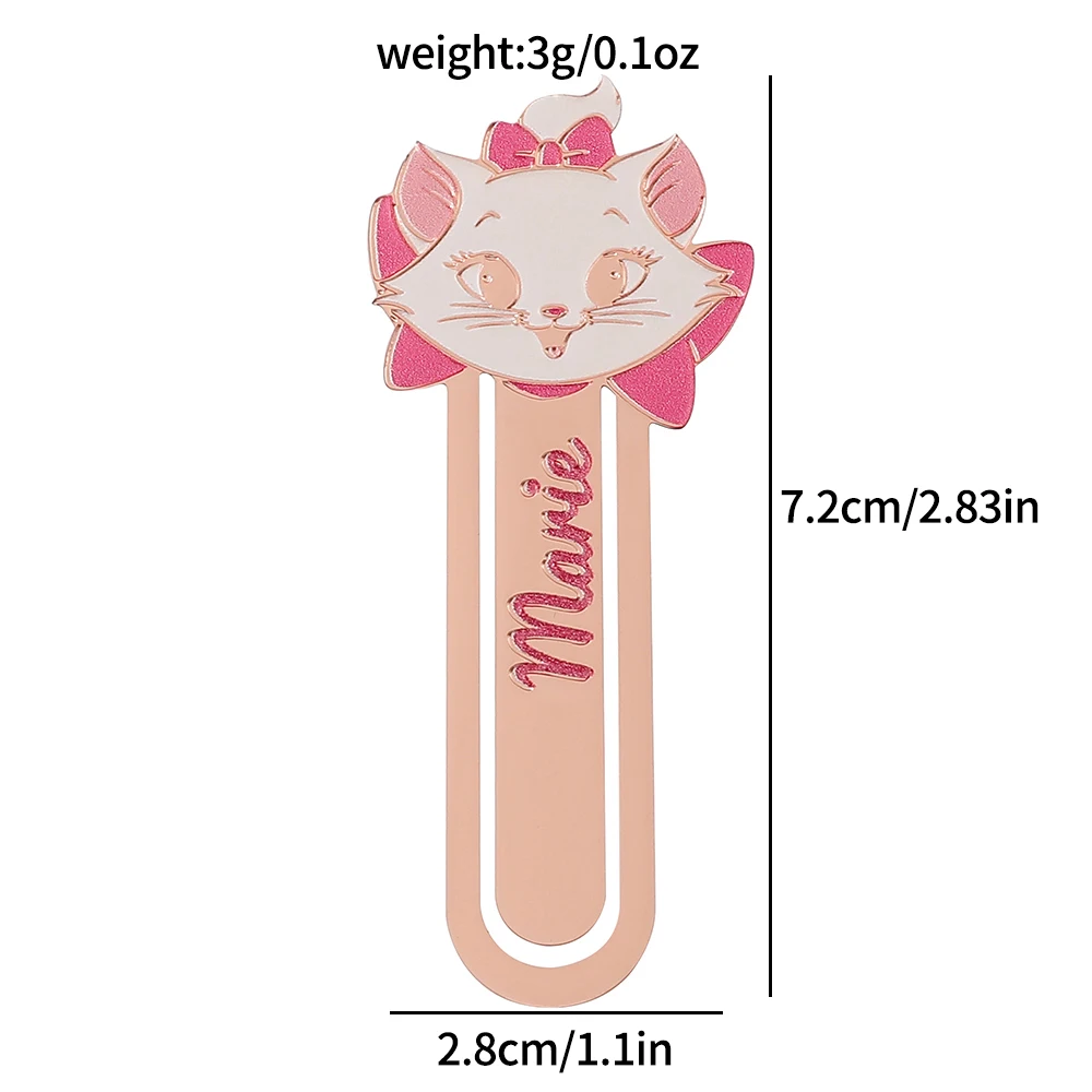 

Металлические закладки MINISO розового цвета