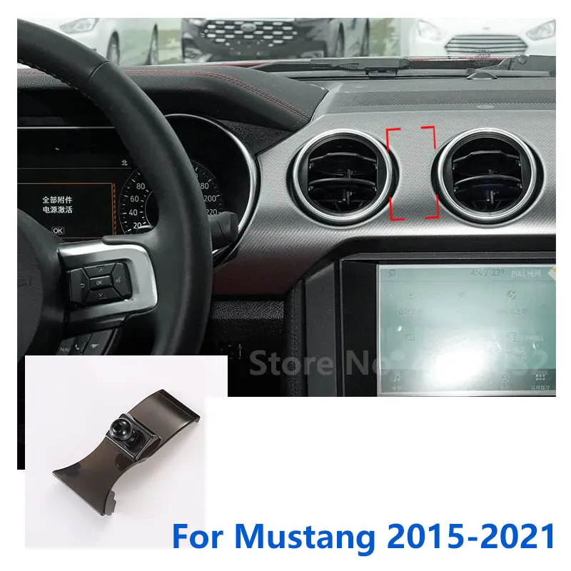 

17mm Special Mounts For Ford Mustang GT SHELBY Car Phone Holder Supporting Fixed Bracket Air Outlet Base Accessories 2015-2021