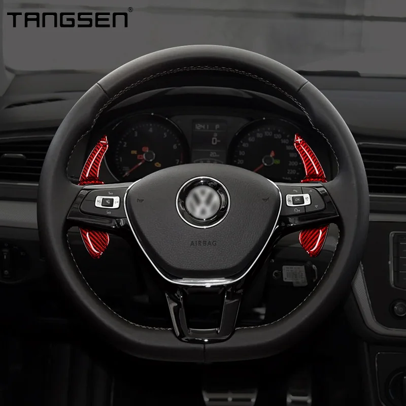 Рулевое колесо из углеродного волокна для VW GOLF 56 MK6 GTI R JETTA MK5 PASSAT B6 B7 CC POLO SHARAN TIGUAN SEAT