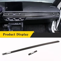 for honda civic 2022 soft carbon fiber car central control air outlet panel sticker car interior modification accessories