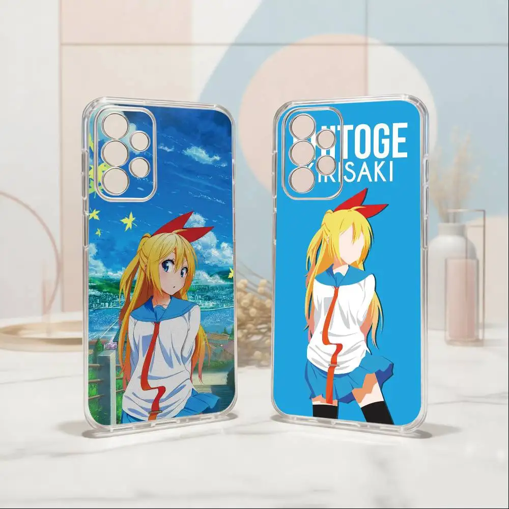 Фото Чехол для телефона Nisekoi Chitoge Kirisaki для Samsung S25, S24, S21, S22, S23, S30, Ultra, S20, Plus, Fe, прозрачный чехол №1