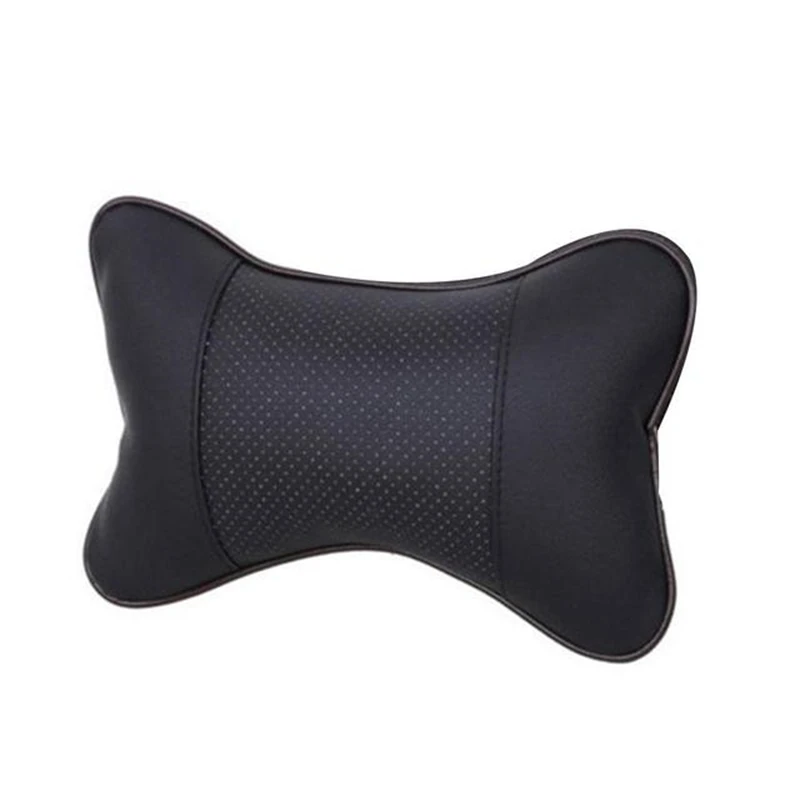 

Neck Rest Car Seat Head Bone Pillow Danny Leather HeadRest Soft W/high Elasticity Strap High-Quality Practical
