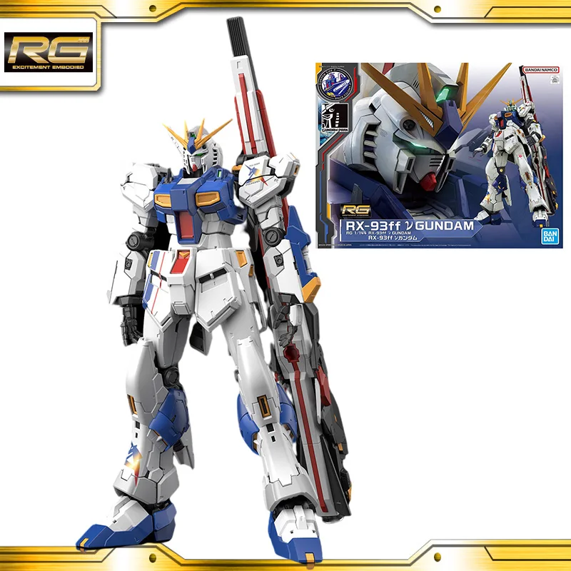 

In Stock Original Bandai RG 1/144 RX-93ff V Gundam Anime Figur Action Figures Collection Model Toys