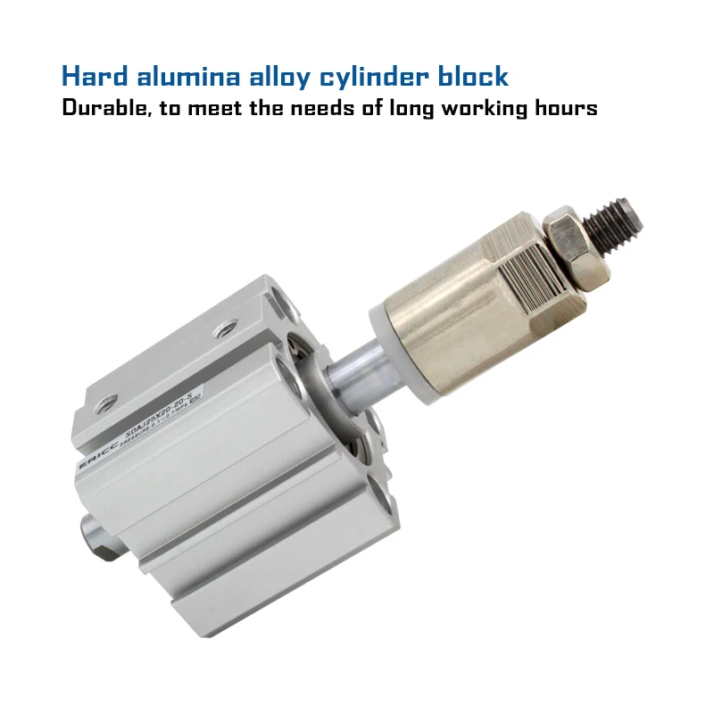 Серия SDAJ25 Компактный воздушный цилиндр с регулируемым ходом диаметр цилиндра 25