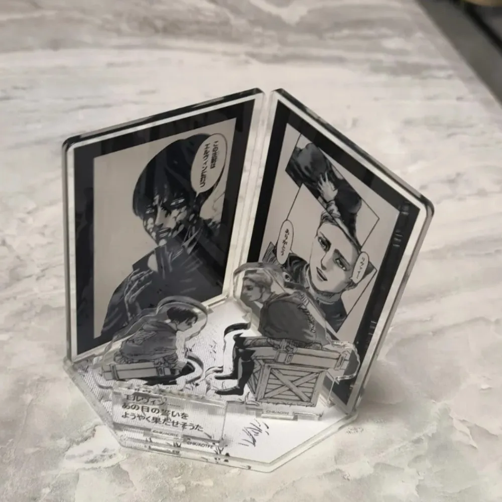 Акриловая фигурка-подставка «Атака Титанов», Reiner Braun Levi Ackerman, периферийные устройства в стиле аниме, нежная оригинальность, настольное акриловое украшение (art.: 3920cfbe4fca8) - 3920cfbe4fca8
