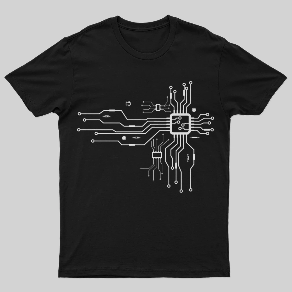 

Badassdude CPU HEART Printed Tees Unisex T-Shirt Tops