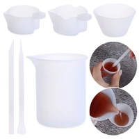 round stirring stick reusable handmade silicone mould epoxy resin cup measuring cup jewelry making tool