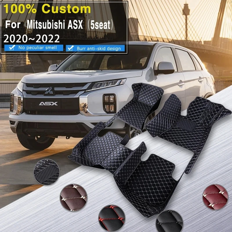 

Car Floor Mats For Mitsubishi RVR Outlander Sport Peugeot 4008 2020~2022 Auto Waterproof Floor Mats Car Accessories Interior Rug
