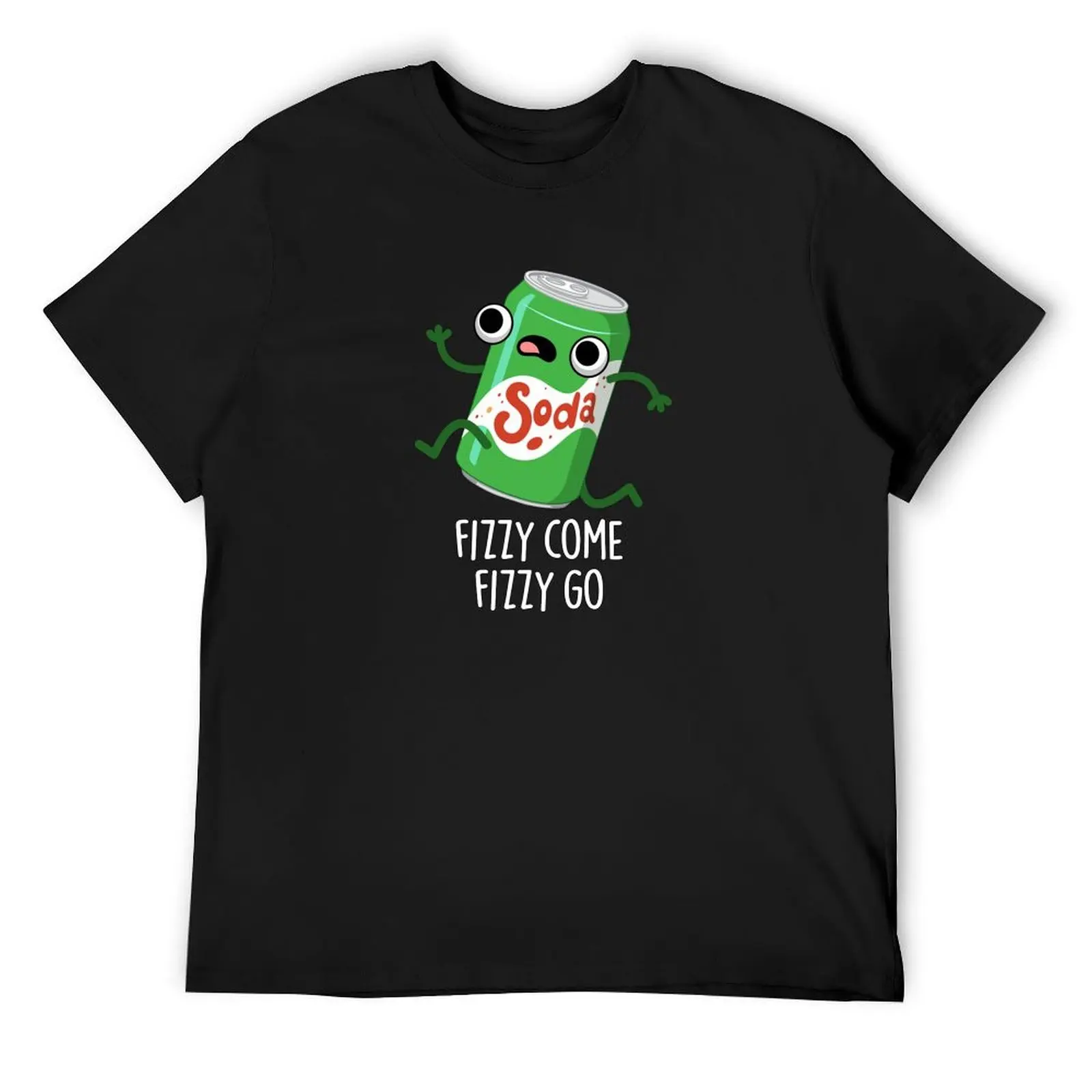 Футболка Physzy Come Go Funny Soda Pop Puns (Dark BG) для любителей спорта мужская одежда мужчин