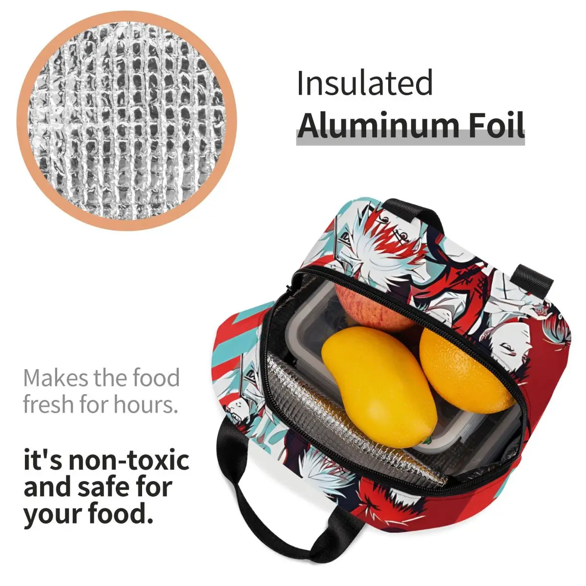 Модный пищевой контейнер Kuroko и баскетбольный герметичный изолированный Haikyuu для