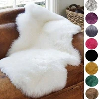 plush soft sheepskin bedroom carpet imitation wool pad long hair bedside mat sofa cushion white rugs red living room fur carpet