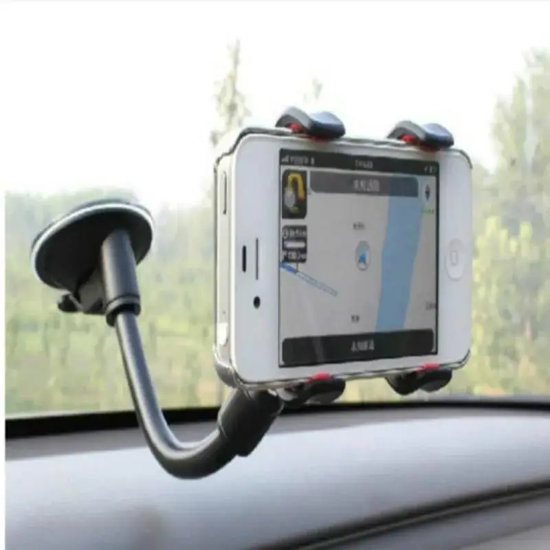 

Автомобильный держатель с двумя зажимами для ленивых людей, GPS-навигация, вращение на 360 градусов, длинный шланг, присоска, Тип прибора p