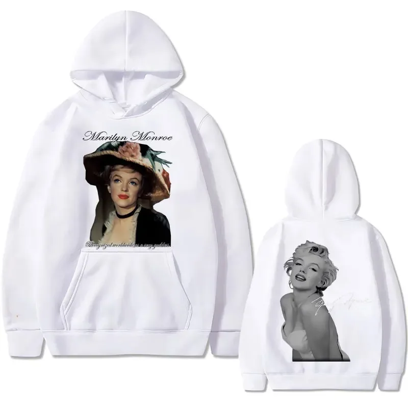 Винтажная Толстовка Унисекс С Принтом Мэрилин Монро Большая Футболка В Стиле