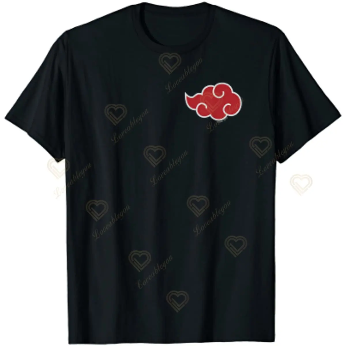 

Naruto Shippuden Akatsuki Cloud Short Sleeve T-Shirt