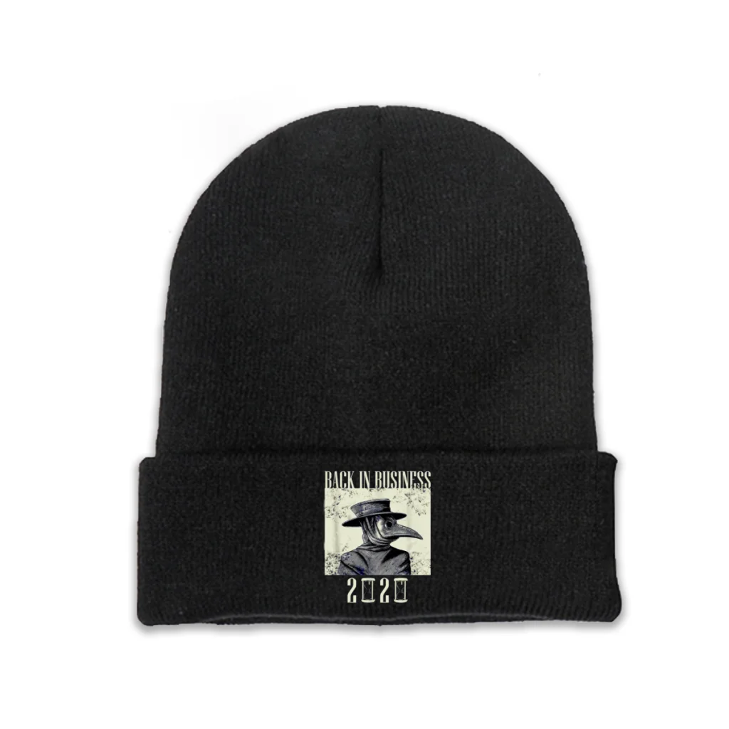 

Knit Hat Plague Doctor SCP 049 Winter Warm Beanie Caps Back In Business 2020 Men Women Fashion Casual Bonnet