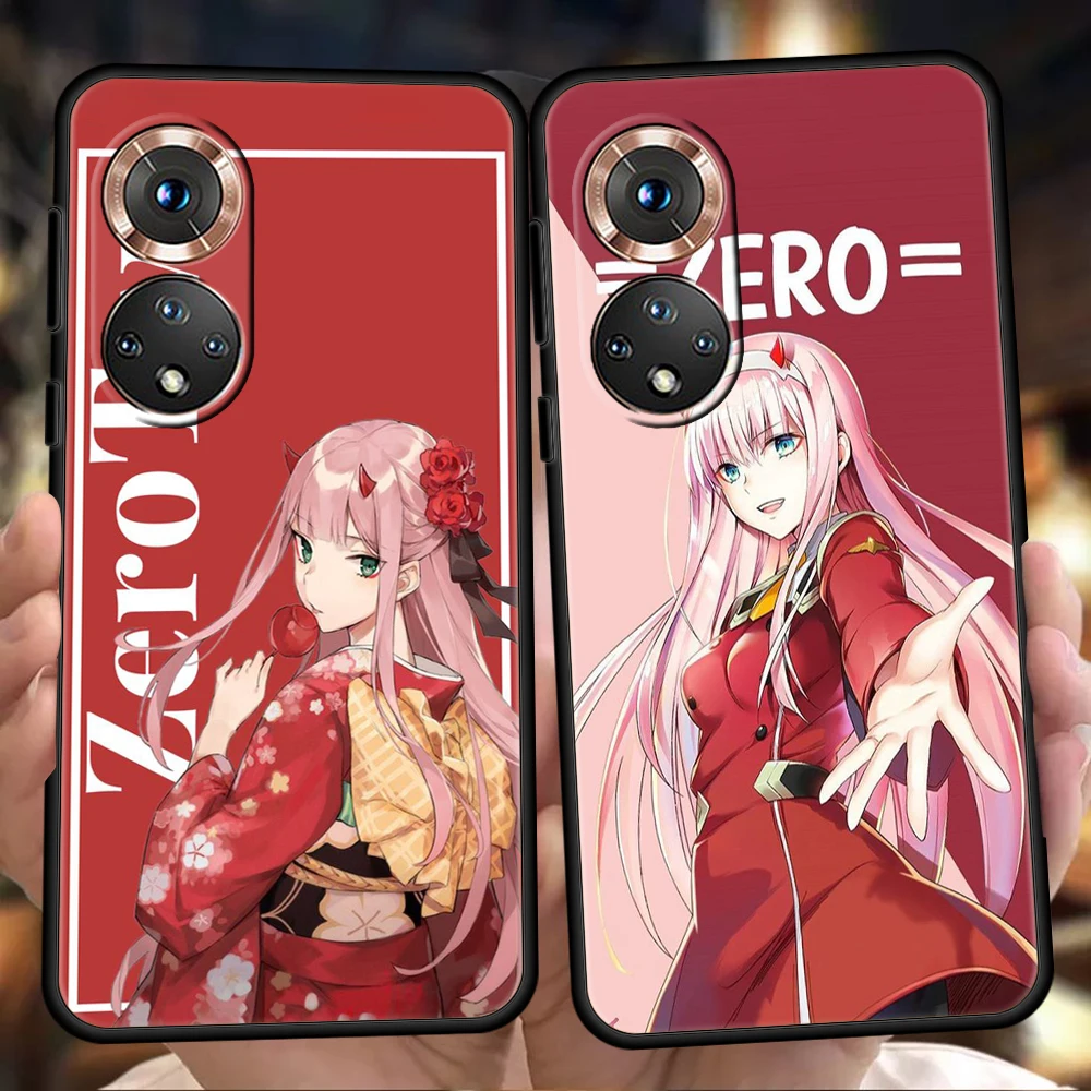 

Zero Two Darling In The FranXX Phone Case For Honor 50 10i 20i Pro Cover Bag For Honor 20 20S 10 9 8A 8S 8X 7A 5.7inch 7X Shell