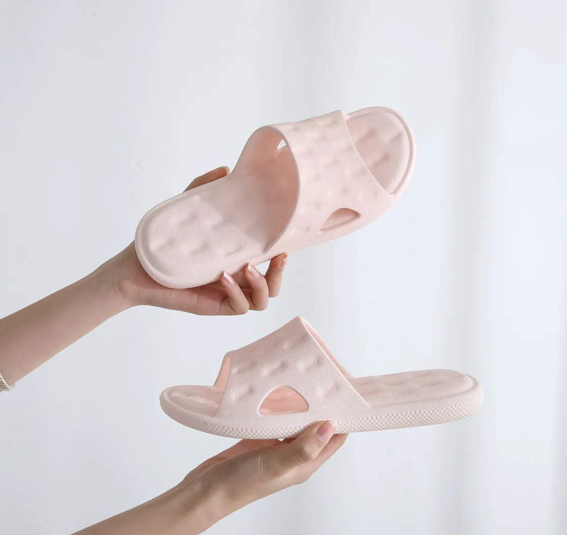 

Summer large size bathroom dragnet red thick bottom EVA anti-skid soft bottom home slippers generation of moisture