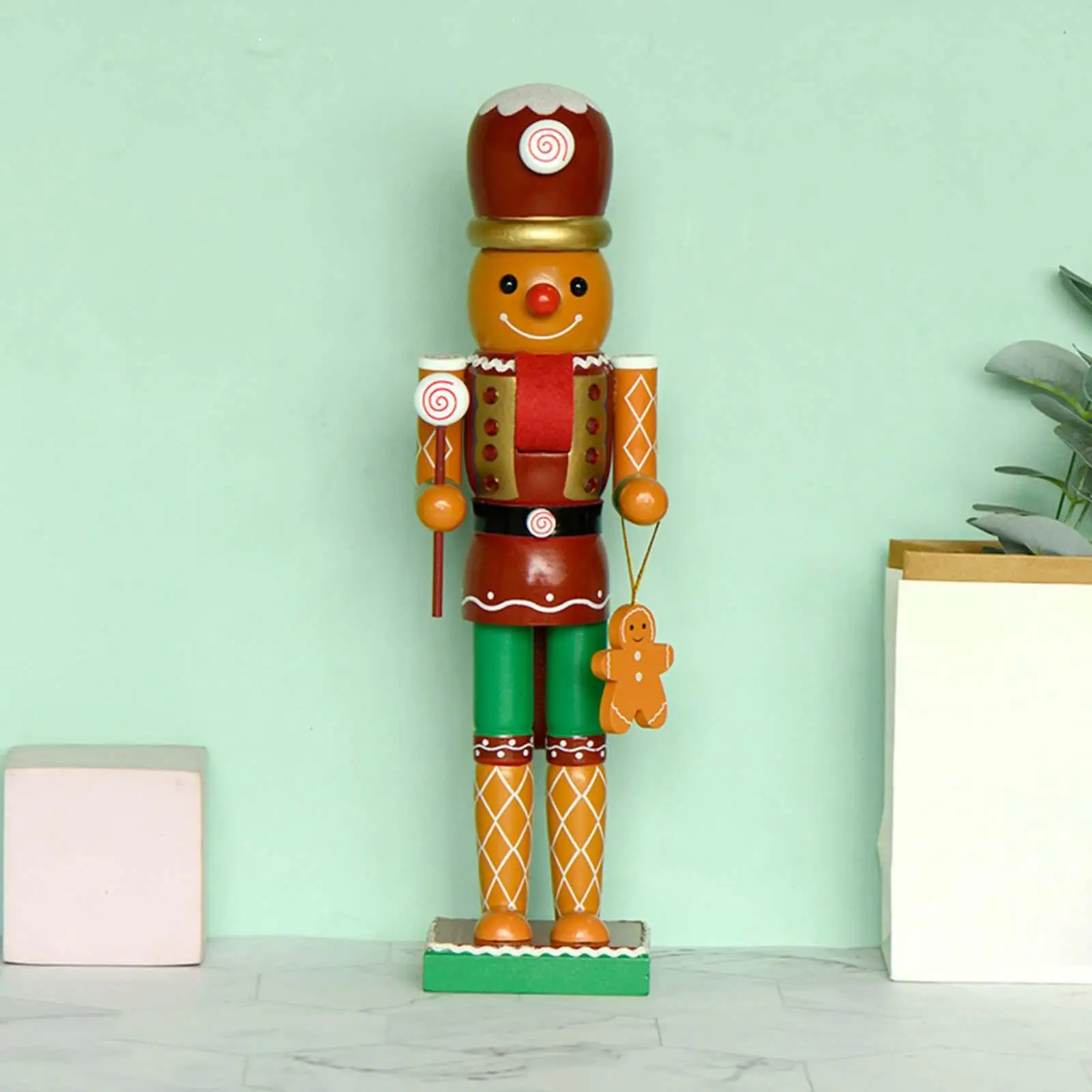 

Деревянная игрушка-гайкер, марионетка, шикарный подарок, сувениры для вечеринки, коллекционная сцена, макет, аксессуары, 35 см, традиционная ...