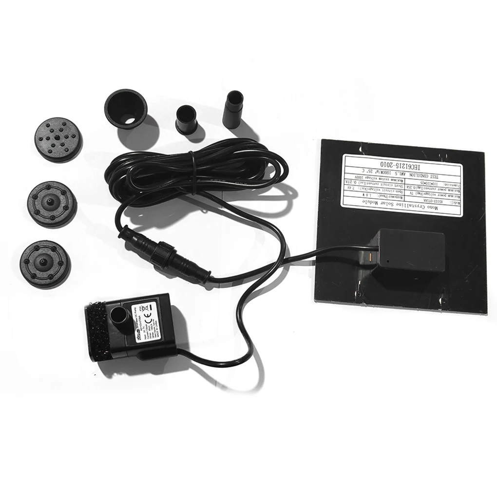 Фонтан На Солнечной Энергии Для Садового Пруда С Насосом И Распылительными