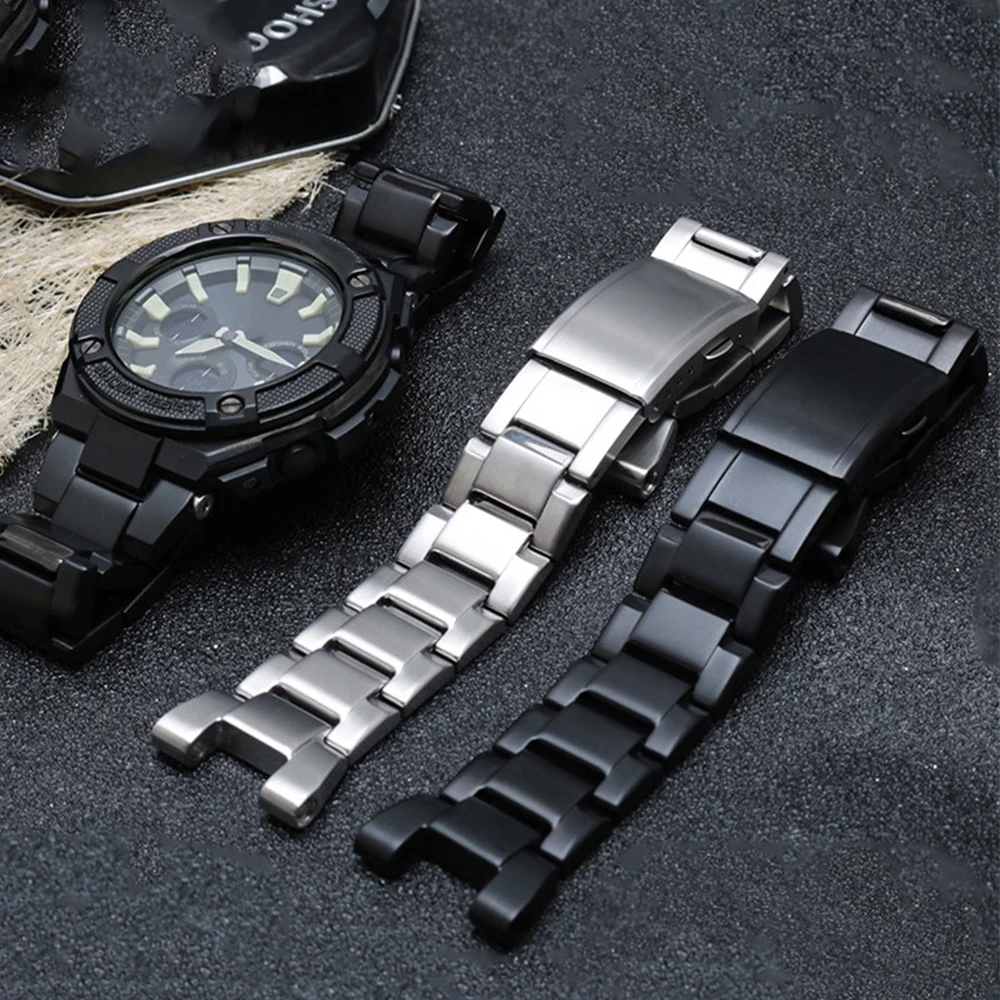 Strap Bracelet Stainless Steel Watchband For Gst-w300 Gst-400g Gst-b100 Gst-210 S100d/s110d/w110 Metal Watch Band