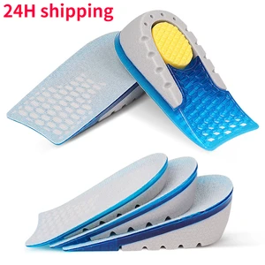1 Pair Silicone Gel Insoles Heel Cushion for Feet Soles Relieve Foot Pain Protectors Spur Support Sh