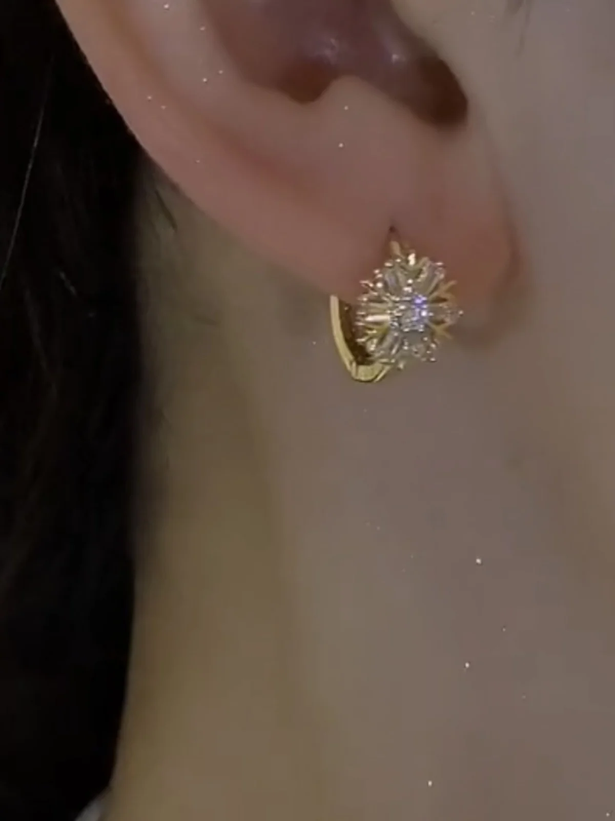 2023 новые модные серьги с пряжкой в виде снежинок женские дизайнерские легкие